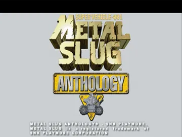 Metal Slug Anthology screen shot title